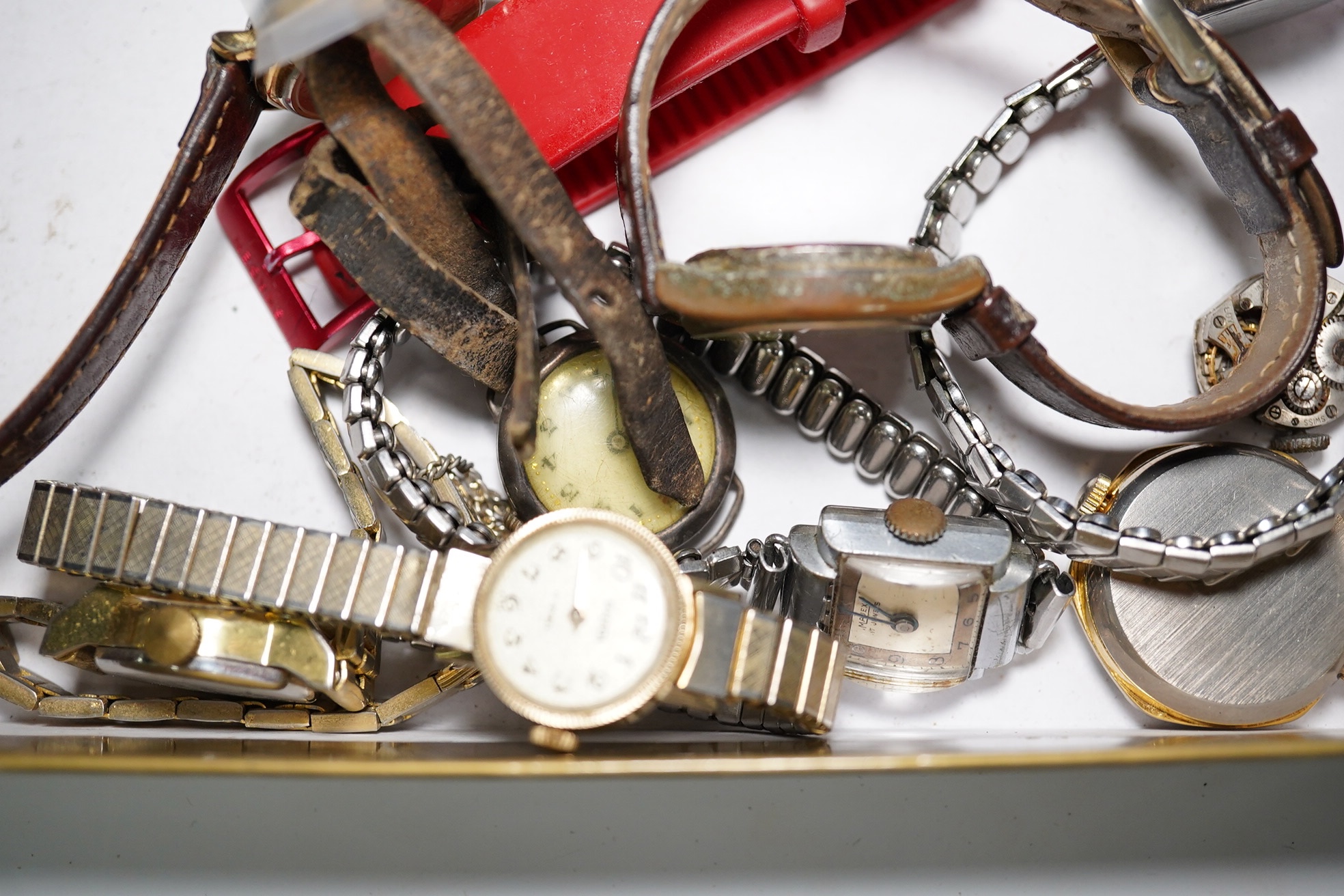 A small collection of lady's assorted wrist watches, including Smiths, Timex and Sekonda. Condition - poor to fair